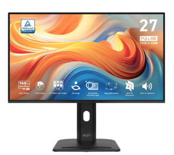 MSI Pro MP275PGDE E14 (27″) FHD IPS 144Hz Gaming Monitor