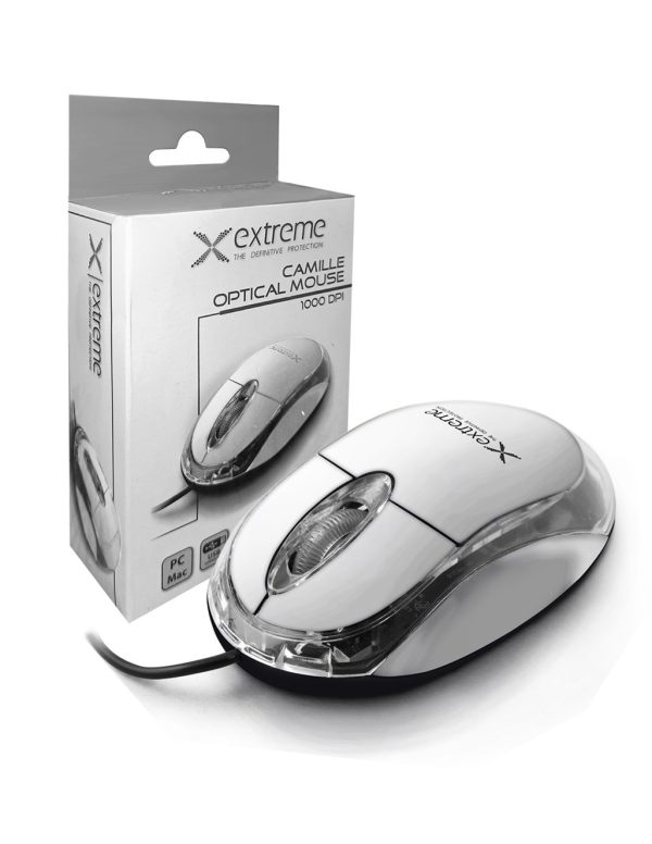 Extreme Camille USB Optical Mouse White - Image 2
