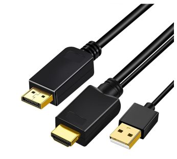 HDMI to DisplayPort Adapter 1.8m Cable 4K