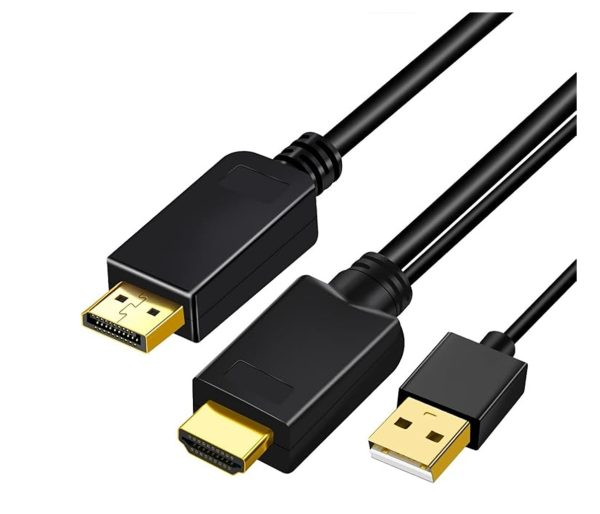 HDMI to DisplayPort Adapter 1.8m Cable 4K